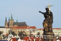 Statues and sculptures on the Charles Bridge