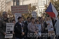 Demonstration in Prague