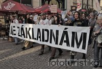 Demonstration in Prague